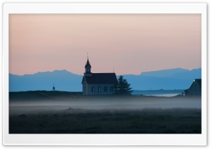 Church In The Fog Ultra HD Wallpaper for 4K UHD Widescreen desktop, tablet & smartphone
