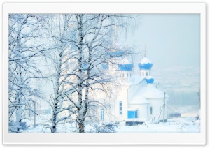 Church In Winter Ultra HD Wallpaper for 4K UHD Widescreen desktop, tablet & smartphone