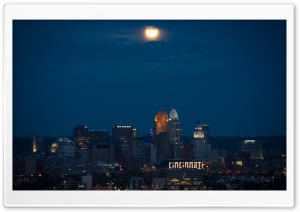 Cincinnati At Night Ultra HD Wallpaper for 4K UHD Widescreen desktop, tablet & smartphone