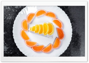 Citrus Cake Slice Ultra HD Wallpaper for 4K UHD Widescreen desktop, tablet & smartphone