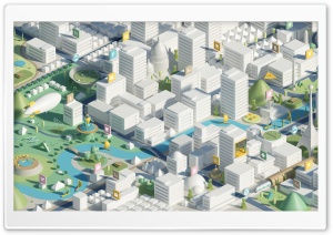 City 3D Ultra HD Wallpaper for 4K UHD Widescreen desktop, tablet & smartphone