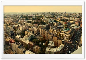 City Aerial View Ultra HD Wallpaper for 4K UHD Widescreen desktop, tablet & smartphone
