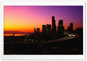 City Dusk Ultra HD Wallpaper for 4K UHD Widescreen desktop, tablet & smartphone