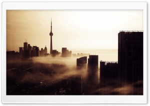 City Fog Ultra HD Wallpaper for 4K UHD Widescreen desktop, tablet & smartphone