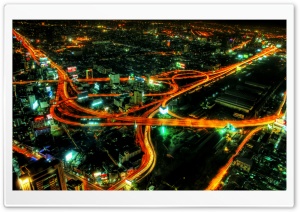City Highways Night Ultra HD Wallpaper for 4K UHD Widescreen desktop, tablet & smartphone