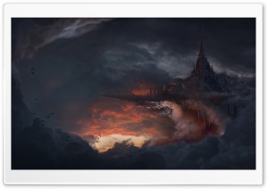 City In The Clouds Ultra HD Wallpaper for 4K UHD Widescreen desktop, tablet & smartphone