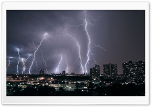 City Lightnings Ultra HD Wallpaper for 4K UHD Widescreen desktop, tablet & smartphone