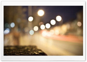 City Lights Bokeh Ultra HD Wallpaper for 4K UHD Widescreen desktop, tablet & smartphone