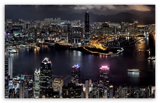 City Night View Ultra HD Desktop Background Wallpaper for