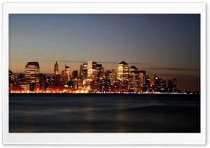City Skyline At Dawn Ultra HD Wallpaper for 4K UHD Widescreen desktop, tablet & smartphone