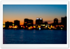 City Skyline Bokeh Ultra HD Wallpaper for 4K UHD Widescreen desktop, tablet & smartphone