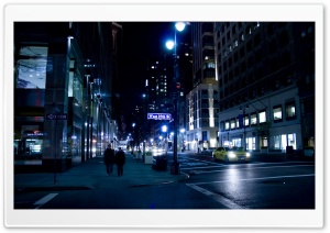 City Street Night Ultra HD Wallpaper for 4K UHD Widescreen desktop, tablet & smartphone