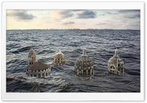 City Underwater Ultra HD Wallpaper for 4K UHD Widescreen desktop, tablet & smartphone