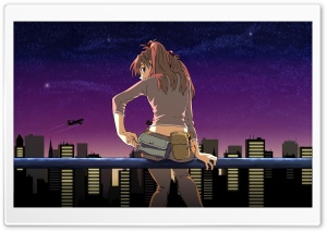 Cityscape Anime Ultra HD Wallpaper for 4K UHD Widescreen desktop, tablet & smartphone