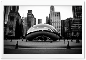 Cityscape Skyline Chicago Sculpture Ultra HD Wallpaper for 4K UHD Widescreen desktop, tablet & smartphone