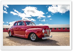Classic Car Hot Rod Under Blue Sky 4K UHD Wallpaper for Widescreen and UltraWide Desktop, UltraHD TV, Smartphone, Tablet