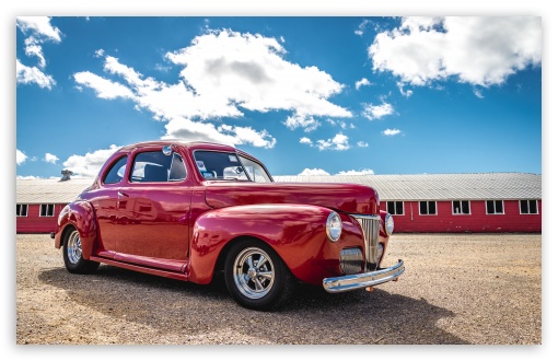Classic Car Hot Rod Under Blue Sky UltraHD Wallpaper for UHD 16:9 ; HD 16:9 ; UltraWide 21:9 24:10 32:10 ; Widescreen 16:10 ; Fullscreen 3:2 ; Tablet 1:1 ; Dual 16:10 ;