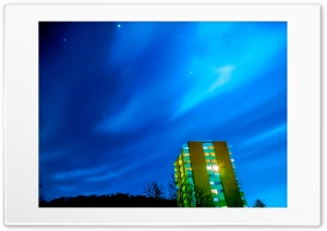 clear blue sky with stars Ultra HD Wallpaper for 4K UHD Widescreen desktop, tablet & smartphone