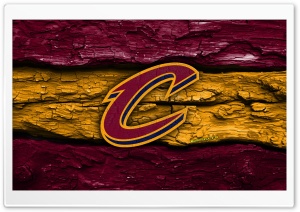 Cleveland Cavaliers Wooden Logo 4K UHD Wallpaper for Widescreen and UltraWide Desktop, UltraHD TV, Smartphone, Tablet