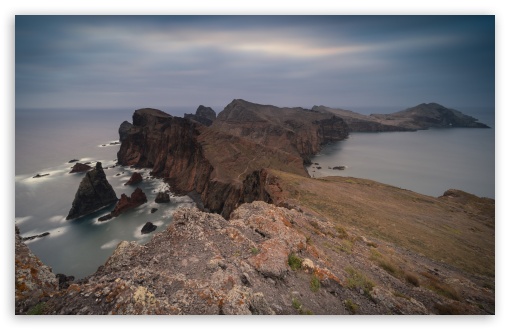 Cliffs, Coast, Overcast, Ocean, Scenery, Long exposure Photography UltraHD Wallpaper for UHD 16:9 ; HD 16:9 ; UltraWide 21:9 24:10 32:9 32:10 ; Widescreen 16:10 5:3 ; Fullscreen 4:3 5:4 3:2 ; Tablet 1:1 ; Mobile 9:16 9:19.5 9:20 9:21 9:22 10:16 2:3 3:5 3:4 ; Dual 16:10 5:3 16:9 4:3 5:4 3:2 ;