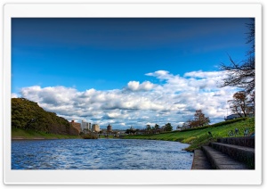 Cloud Cover Over The Oto River Ultra HD Wallpaper for 4K UHD Widescreen desktop, tablet & smartphone