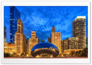 Cloud Gate, Chicago, Illinois, United States Ultra HD Wallpaper for 4K UHD Widescreen desktop, tablet & smartphone