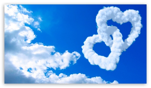 cloud heart UltraHD Wallpaper for HD 16:9 ;