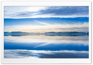 Clouds, Blue Sky, Lake Reflection Ultra HD Wallpaper for 4K UHD Widescreen desktop, tablet & smartphone