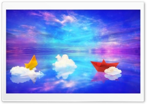 Clouds Fantasy World Ultra HD Wallpaper for 4K UHD Widescreen desktop, tablet & smartphone