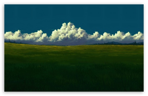 Clouds, Field, Digital Art, Painting, Grassy Field UltraHD Wallpaper for UHD 16:9 ; HD 16:9 ; UltraWide 21:9 24:10 32:9 32:10 ; Widescreen 16:10 5:3 ; Fullscreen 4:3 5:4 3:2 ; Tablet 1:1 ; Mobile 9:16 9:19.5 9:20 10:16 2:3 3:5 3:4 ; Dual 16:10 5:3 16:9 4:3 5:4 3:2 ;