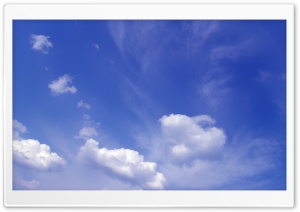 Clouds In Blue Sky 11 4K UHD Wallpaper for Widescreen and UltraWide Desktop, UltraHD TV, Smartphone, Tablet