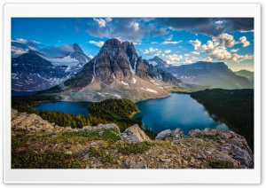 Clouds Over Beautiful Mountains Ultra HD Wallpaper for 4K UHD Widescreen Desktop, Lockscreen, Screensaver, TV, Tablet, Smartphone