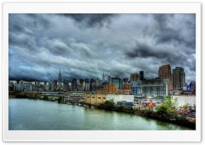 Cloudy Day In New York Ultra HD Wallpaper for 4K UHD Widescreen desktop, tablet & smartphone