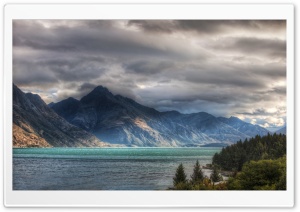 Cloudy Sky Above Mountain Lake Ultra HD Wallpaper for 4K UHD Widescreen desktop, tablet & smartphone