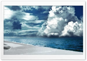Cloudy Sky Seaside Ultra HD Wallpaper for 4K UHD Widescreen desktop, tablet & smartphone