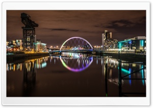 Clyde arch bridge, Glasgow, Scotland, UK Ultra HD Wallpaper for 4K UHD Widescreen desktop, tablet & smartphone
