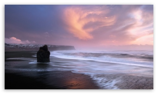 Coast, Iceland 4K UHD Background Wallpaper for UltraHD Desktop and TV : Smartphone and Tablet Devices