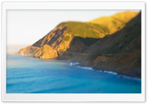 Coastal Road Tilt Shift Ultra HD Wallpaper for 4K UHD Widescreen desktop, tablet & smartphone