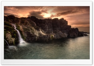 Coastal Waterfalls Ultra HD Wallpaper for 4K UHD Widescreen desktop, tablet & smartphone