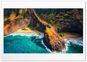 Coastline 1366x768px Ultra HD Wallpaper for 4K UHD Widescreen desktop, tablet & smartphone