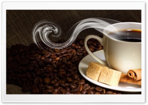 Coffee Steam Sugar Ultra HD Wallpaper for 4K UHD Widescreen desktop, tablet & smartphone