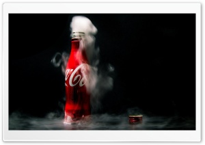 Cold Coca-Cola Coke Bottle Ultra HD Wallpaper for 4K UHD Widescreen desktop, tablet & smartphone