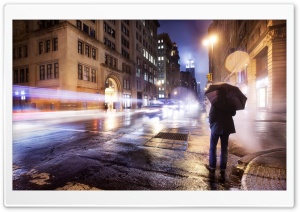 Cold Night in New York City Ultra HD Wallpaper for 4K UHD Widescreen desktop, tablet & smartphone