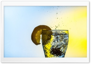 Cold Water Lemon Glass Ultra HD Wallpaper for 4K UHD Widescreen desktop, tablet & smartphone