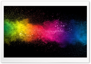Color Burst, Vibrant, Explosion, Abstract, Dynamic, Energetic, Vivid, Artistic, Multicolor, Rainbow 4K UHD Wallpaper for Widescreen and UltraWide Desktop, UltraHD TV, Smartphone, Tablet
