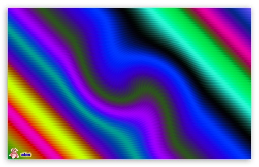 Color Wave (Blue) UltraHD Wallpaper for Widescreen 16:10 ;