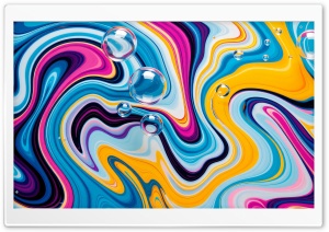 Colored 3D Curves 4K UHD Wallpaper for Widescreen and UltraWide Desktop, UltraHD TV, Smartphone, Tablet