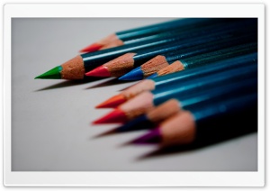 Colored Pencils Macro Ultra HD Wallpaper for 4K UHD Widescreen desktop, tablet & smartphone