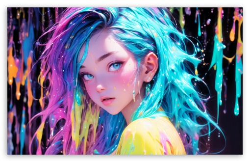 Colorful Artistic Girl Portrait UltraHD Wallpaper for UHD 16:9 ; HD 16:9 ; UltraWide 21:9 24:10 32:9 32:10 ; Widescreen 16:10 5:3 ; Fullscreen 4:3 5:4 3:2 ; Tablet 1:1 ; Mobile 9:16 9:19.5 9:20 9:21 10:16 2:3 3:5 3:4 ; Dual 16:10 5:3 16:9 4:3 5:4 3:2 ;