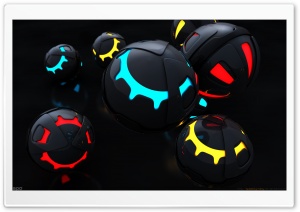 Colorful Balls 3D Ultra HD Wallpaper for 4K UHD Widescreen desktop, tablet & smartphone